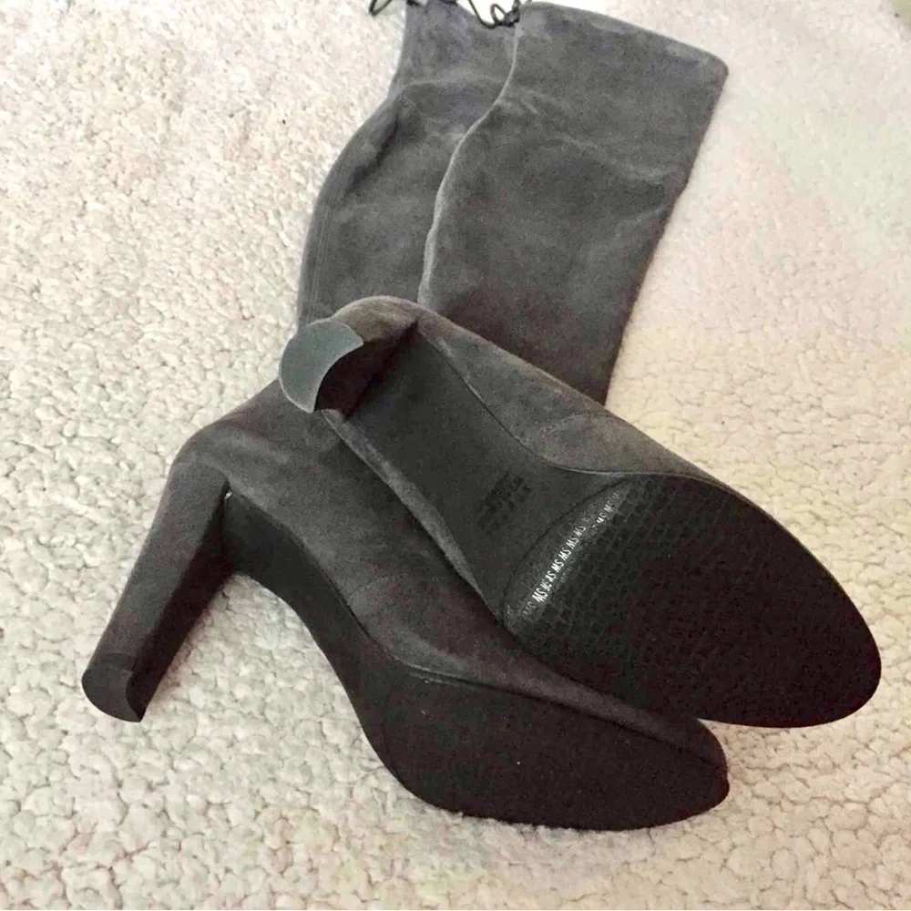 New STUART WEITZMAN Highland Over The Knee Suede Boots Size 8